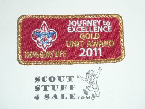 Journey to Excellence Quality Unit Patch, 2011, 100% Boys' Life