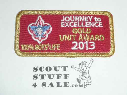 Journey to Excellence Quality Unit Patch, 2013, 100% Boys' Life