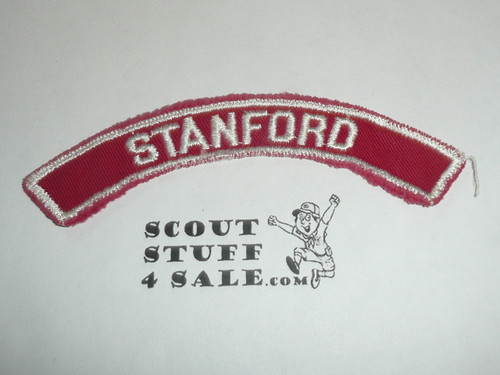 STANFORD Red and White Community Strip, sewn