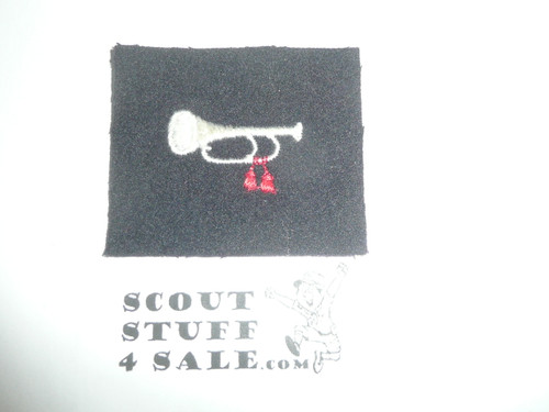 Sea Scout Position Patch, Bugler on Blue Wool, 1960's