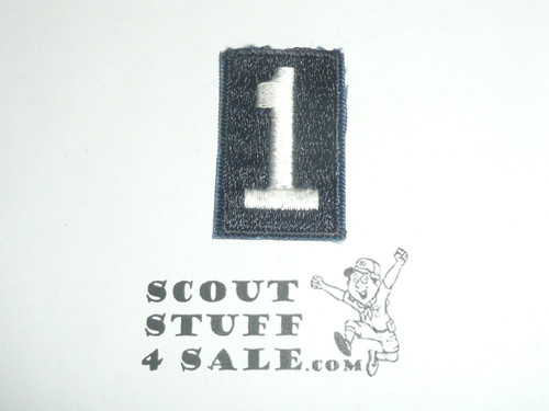 Sea Scout Embroidered Troop "1" numeral