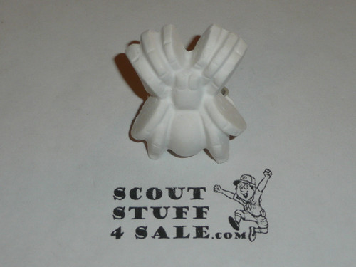 Spider Plaster Neckerchief Slide, unpainted, Great for Cub or Boy Scout Project