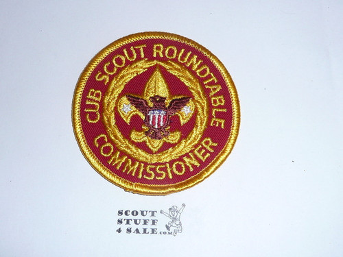 Cub Scout Roundtable Commissioner Patch (C-RC3), 1970's, sewn