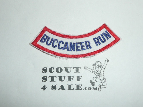 1990's-2000's Camp Emerald Bay Buccaneer Run Segment Patch, white twill