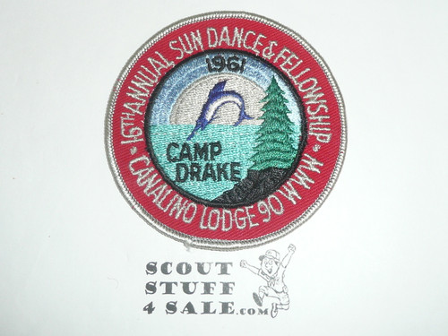 Order of the Arrow Lodge #90 Canalino 1961 Sundance Patch