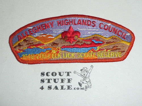 Allegheny Highlands Council sa38 CSP - 55th Anniversary Elk Lick Scout Reserve