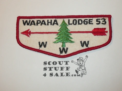 Order of the Arrow Lodge #53 Wapaha f2 Flap Patch