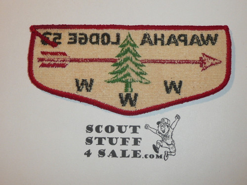 Order of the Arrow Lodge #53 Wapaha f2 Flap Patch