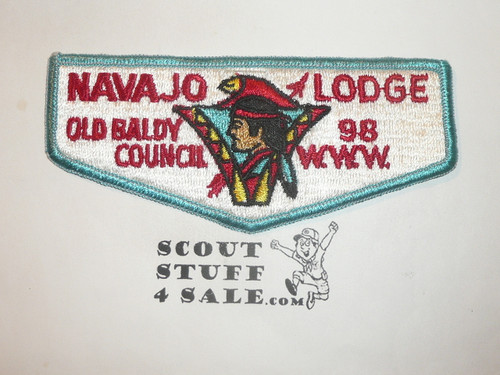 Order of the Arrow Lodge #98 Navajo s2b Flap Patch, fr/e