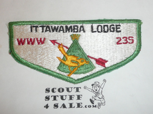 Order of the Arrow Lodge #235 Ittawamba s5 Flap Patch