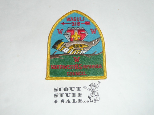 Order of the Arrow Lodge #318 Waguli x1 BSA 75th Anniversary Patch