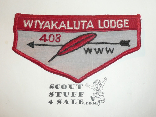 Order of the Arrow Lodge #403 Wiyaka Luta zf1 Flap Patch