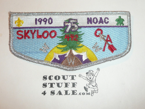 Order of the Arrow Lodge #442 Skyloo s22 1990 NOAC Flap Patch