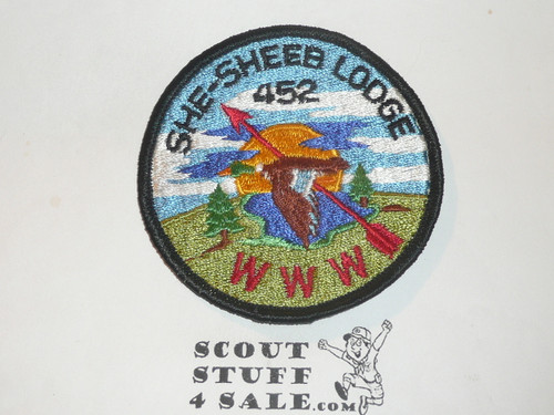 Order of the Arrow Lodge #452 She-Sheeb r3 Patch