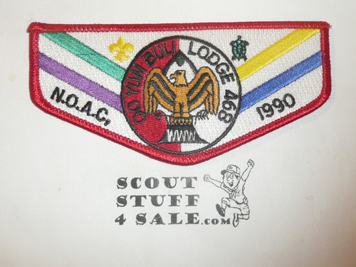 Order of the Arrow Lodge #468 Oo Yum Buli s32 1990 NOAC Flap Patch
