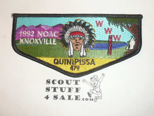 Order of the Arrow Lodge #479 Quinipissa s16 1992 NOAC Flap Patch