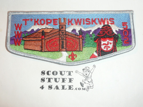 Order of the Arrow Lodge #502 T'Kope Kwiskwis s14 Flap Patch