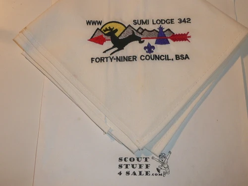 Order of the Arrow Lodge #342 Sumi n2 Embroidered Neckerchief
