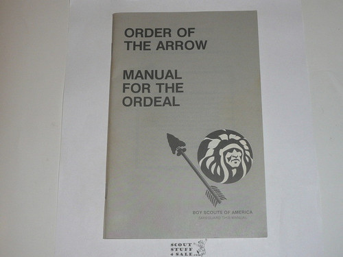 Ordeal Ceremony Manual, Order of the Arrow, 1984 Printing