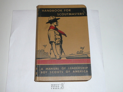 1938 Handbook For Scoutmasters, Third Edition, Volume 1, Fourth printing (Oct-38), lite use