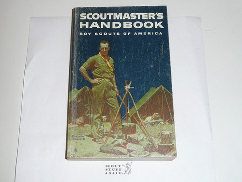 1965 Scoutmasters Handbook, Fifth Edition, Seventh Printing, Lite use, Norman Rockwell Cover