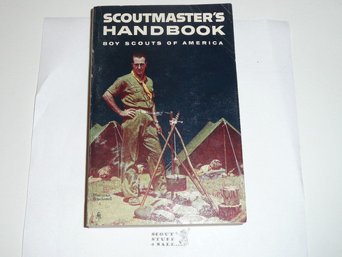 1968 Scoutmasters Handbook, Fifth Edition, Tenth Printing, Lite use, Norman Rockwell Cover