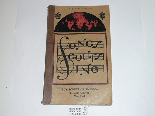 1935 Boy Scout Songbook, Songs Scouts Sing, 9-35 printing