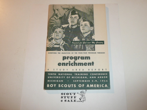 1955 Tenth National Training Conference of Scout Executives Program Enrichment Study Report