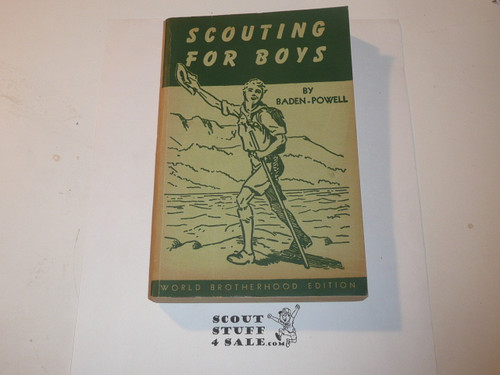1948 Scouting for Boys, By Lord Baden-Powell, World Brotherhood Edition, MINT, 12-48 printing