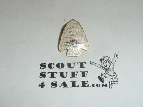 Philmont Scout Ranch, White Enameled Arrowhead Pin