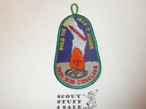 Section W3B 1991 O.A. Conclave Patch with button loop - Scout