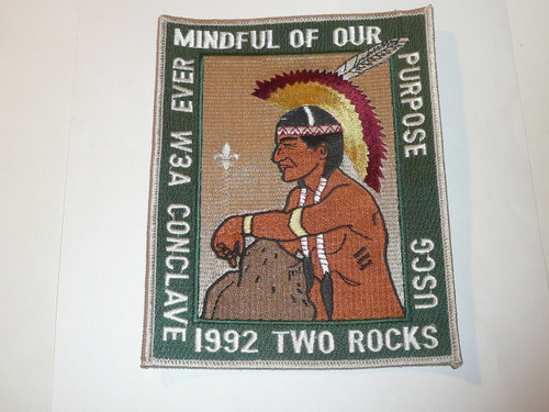 Section W3A 1992 O.A. Conclave Jacket Patch - Scout