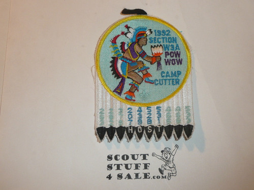 Section W3A 1992 O.A. Pow Wow Patch - Scout