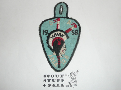 Section / Area 12-B Order of the Arrow Conference Patch, 1958