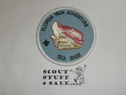Florida High Adventure Sea base Patch, Conch Shell Patch