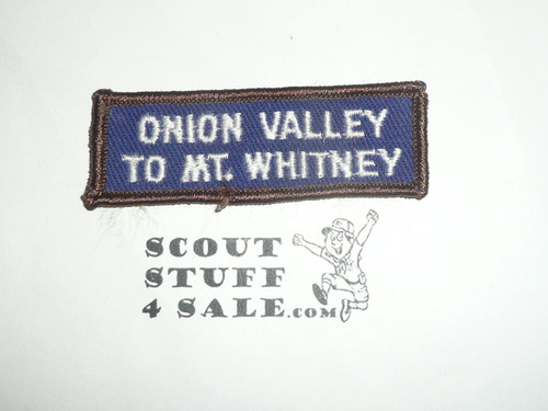 Onion Valley to Mount Whitney Trail Segment