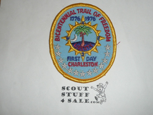 Bicentennial Trail of Freedom Trail Patch, First DaY Charleston