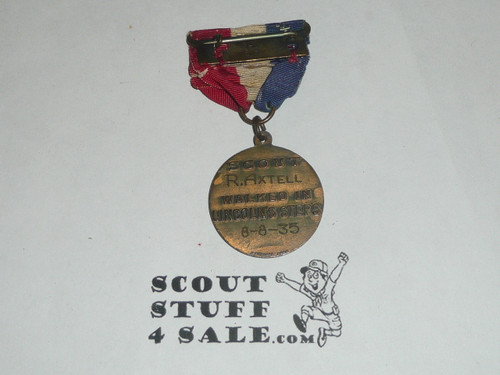 1935 Lincoln Trail Medal