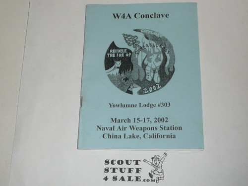 Section / Area W4A Order of the Arrow Conference Booklet, 2002