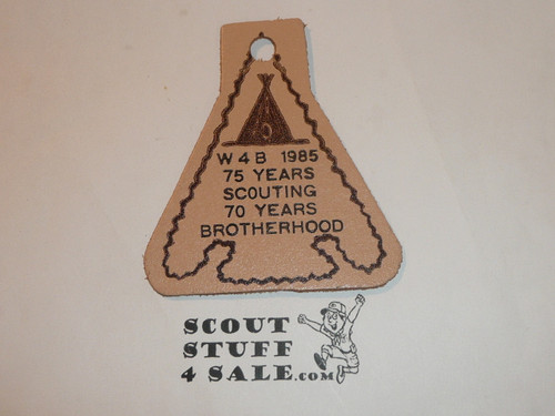 Section W4B 1985 O.A.Conference Participation Award Leather - Scout