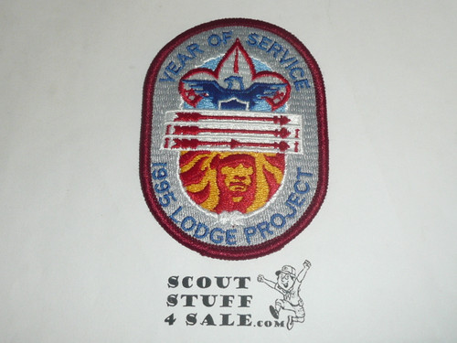 Order of the Arrow 1995 Year of Service Lodge Project Patch