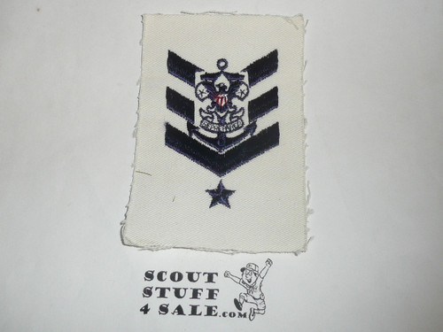 Sea Scout Position Patch, Boatswain on white twill