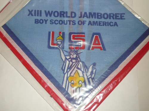1971 Boy Scout World Jamboree Recalled USA Contingent Neckerchief