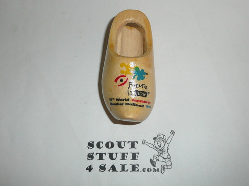 1995 Boy Scout World Jamboree Clog Neckerchief Slide