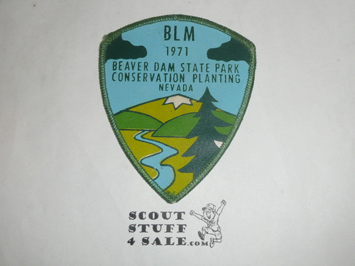 Vintage 1971 Beaver Dam State Park NV Travel Souvenir Patch
