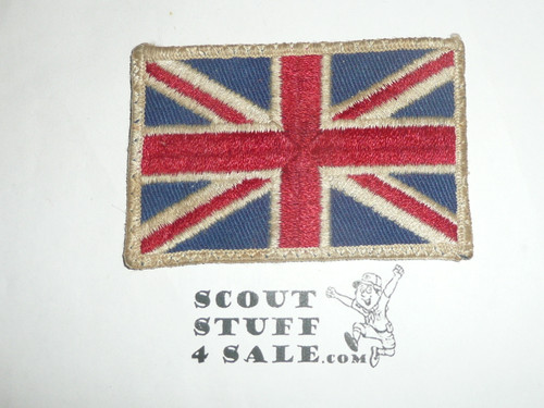 Vintage United Kingdom Flag Travel Souvenir Patch, sewn