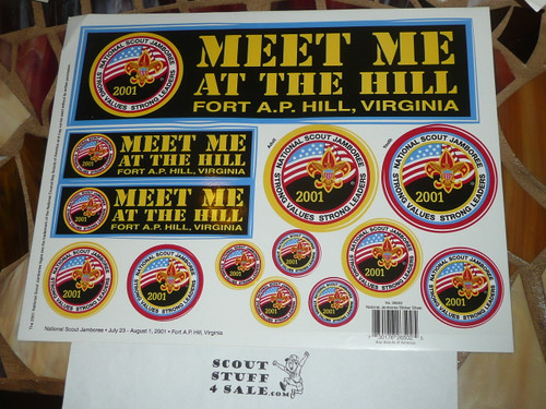 2001 National Jamboree Sticker Sheet