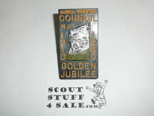 1960 National Jamboree Daniel Webster Council Contingent Neckerchief Slide