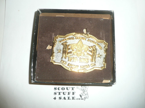 1985 National Jamboree 24k Gold Plate Belt Buckle