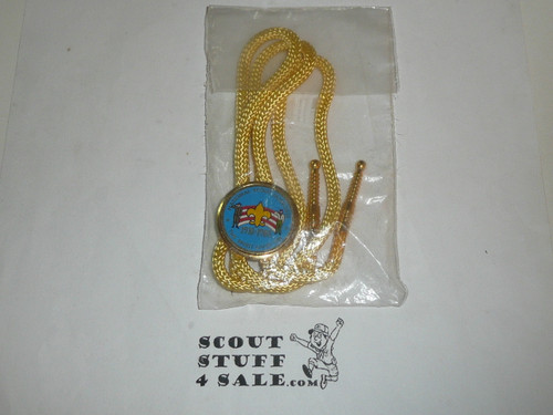 1985 National Jamboree Bolo Tie, yellow cord